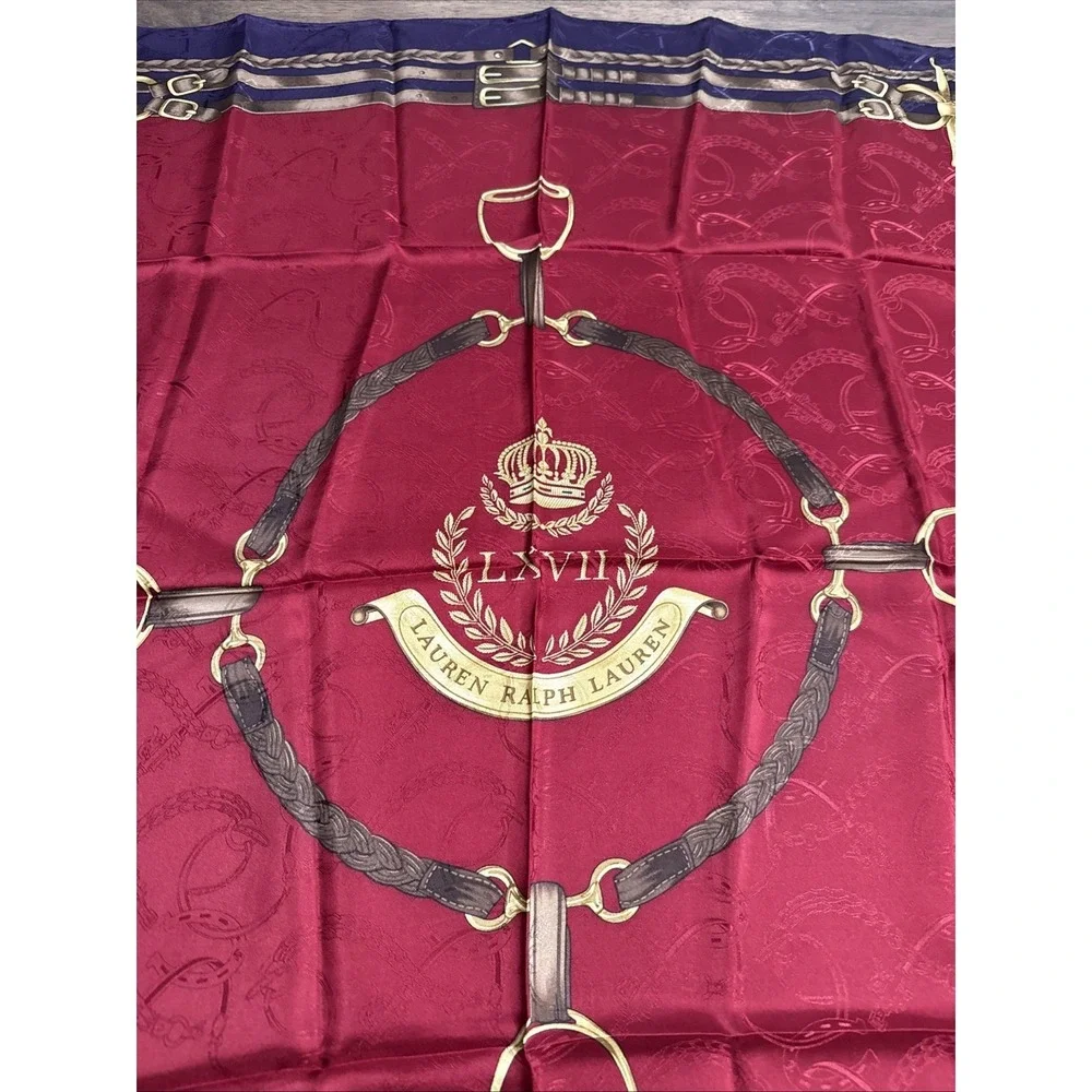 LAUREN Ralph Lauren Crest LXVII Silk‎ Scarf 35